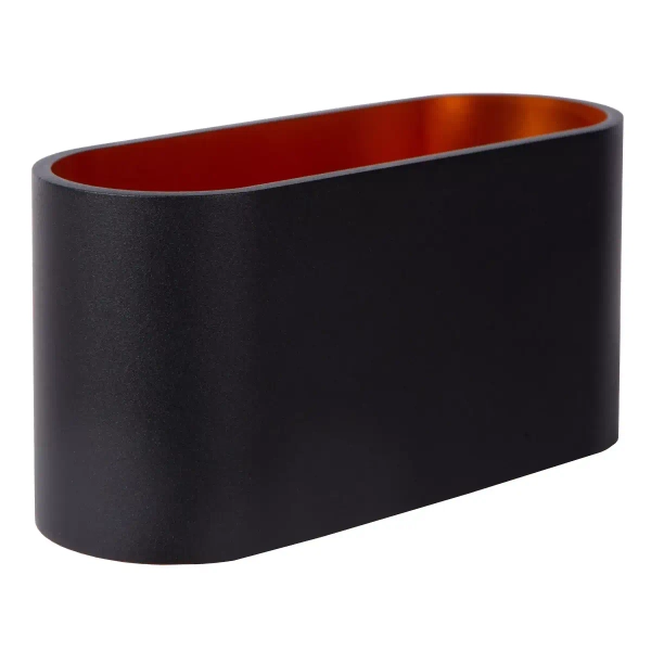 Metalowa lampa ścienna XERA 23254/01/30 Lucide czarna złota