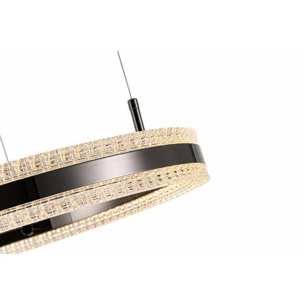 Wisząca lampa ARKADIA tytanowa ST-6376-60 1xLED 30W 3000K ring