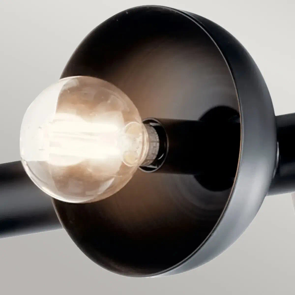 Podłużna wisząca lampa Palta KL-PALTA-LP10-BK belka czarna