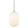 Minimalistyczna lampa wisząca ALIAS GOLD ML0318 do salonu szklana złota