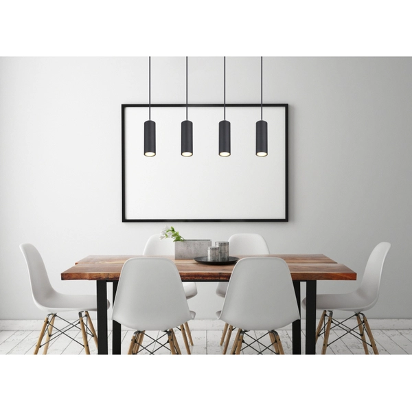 Wisząca lampa Robby 57911-4HB nad łóżko czarna chrom