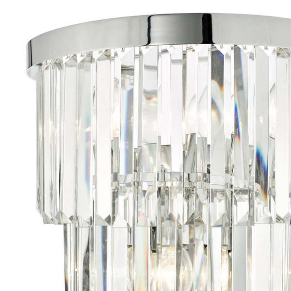 Kryształowa lampa przysufitowa Angel ANG3008 Dar Lighting przezroczysta chrom