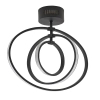 Sufitowa lampa okręgi Avali 80682 LED 24,12W 3000K czarny biały
