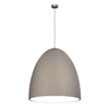 Lampa wisząca na przedpokój Gandra 5029+5055 Shilo karbowana nad stół metal srebrna