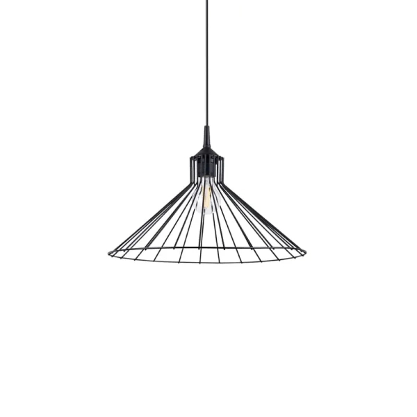 Lampa wisząca EDA SL.1186 czarna metalowa 1xE27 do salonu jadalni