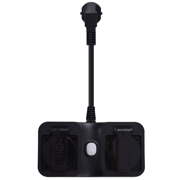 Wtyczka sterowana aplikacją DOUBLE AZ3223 Azzardo IP44 podwójna czarny