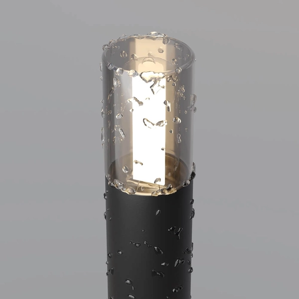 Podłużna lampa zewnętrzna słupek Glide O437FL-01GF1 wtykowy grafitowy