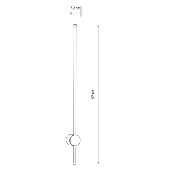 Ledowa lampa ścienna ORLA LED 11552 LED 20W 3000K IP54 beżowa