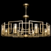 LAMPA wisząca BOWI H009PL-08G Maytoni metalowa OPRAWA szklane tuby ZWIS na łańcuchu złoty