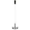 LAMPA wisząca METIS AD16002-3A COFFEE Italux modernistyczna OPRAWA zwis LED 14,4W 3000K pierścienie ring brązowe białe