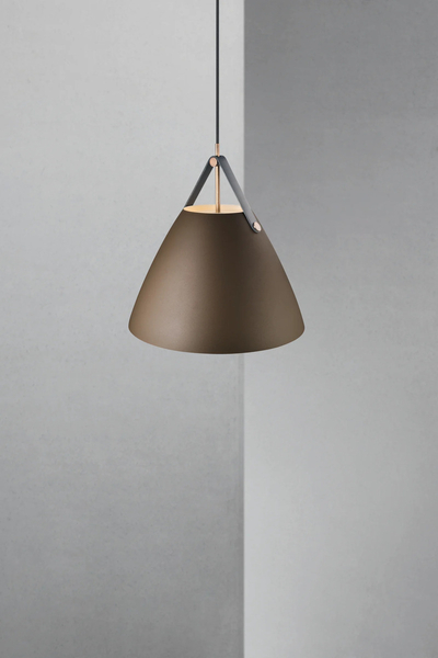 Metalowa lampa wisząca Strap 84343009 Nordlux klosz metal brązowa