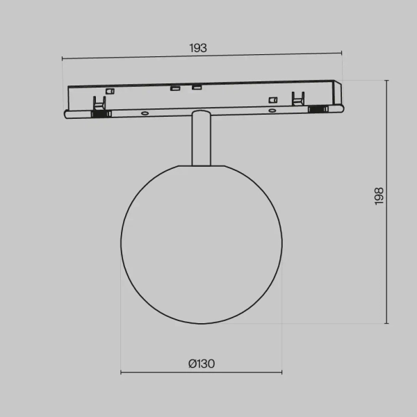 Magnetyczna lampa do szyn Luna TR038-4-5WTW-DD2-B LED 6W 2700K czarny