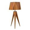 Drewniana lampka stołowa Angular QN-ANGULAR-TL-TEAK brązowy