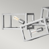 Metalowa wisząca lampa QN-ENSEMBLE6-PN loft nikiel
