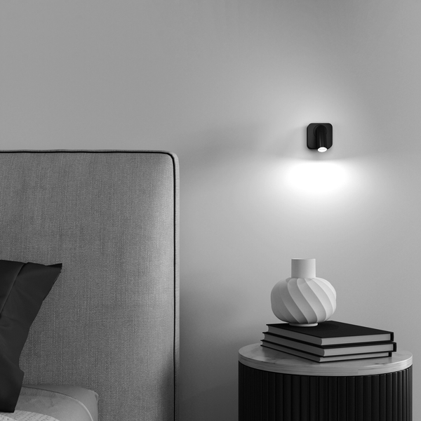 Kinkiet punktowy Mirax C039WL-L3B3K LED 3W 3000K do hotelu czarny