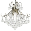 Żyrandol LAMPA wisząca Barcelona 6245/4 21QG Elem glamour OPRAWA crystal ZWIS kryształki mosiądz