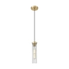 Lampa wisząca art deco QUINCY czarna mosiężna szklana metalowa E27 do kuchni P01835BR