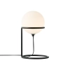 Stolikowa lampa okrągła Wilson 2412575003 biała czarna
