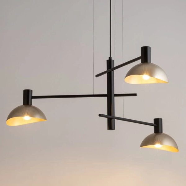 Lampa wisząca nad stół Artis 40567 Sigma potrójna jadalniana czarna złota