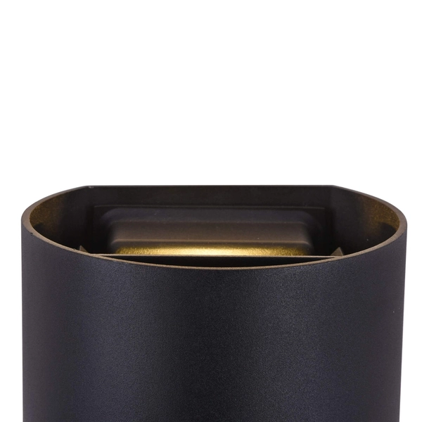 Okrągła lampa na elewację kinkiet Fulton O573WL-L6B LED 6W 3000K czarny