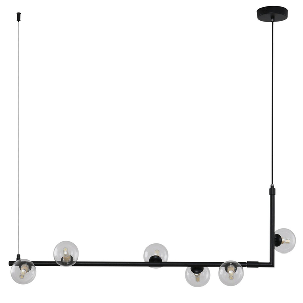 Podwieszana lampa nad stół Simply SMP0096-6 Step balls czarna