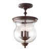 Sufitowa lampa szklana Pickering Lane FE-PICKERING-LANE-SF Feiss retro szklany brązowy