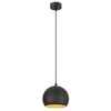 Lampa zwisająca do salonu Zoe 10167 kopuła minimalistyczna czarna