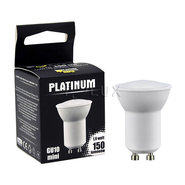 Ledowa żarówka 300379 Polux GU10 mini halogen 1,9W 150lm 230V biała ciepła