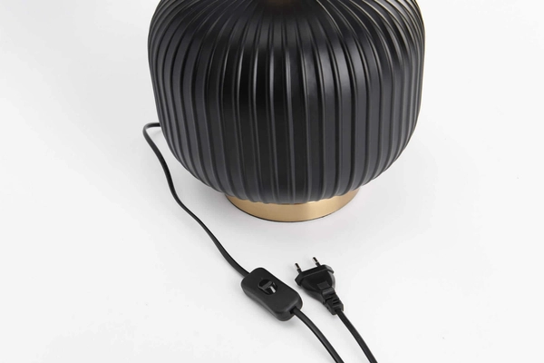 Nocna lampa stojąca Tamiza LP-1515/1T small czarna złota