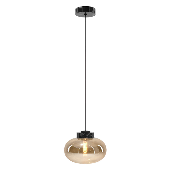 Wisząca lampa nad stół Moonstone P0518 Maxlight bursztynowa biała