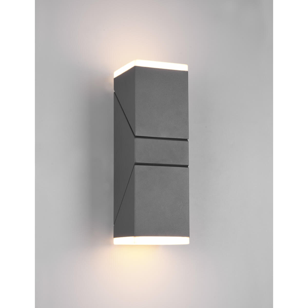 Kinkiet ścienny do holu HADOR DL242270660 Trio LED 7W 3000K IP54 antracyt
