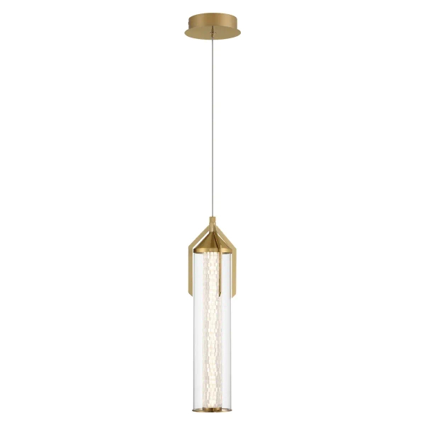 Lampa wisząca tuba szklana Espada QN-ESPADA-1P-BG LED 18W 3000K złoty