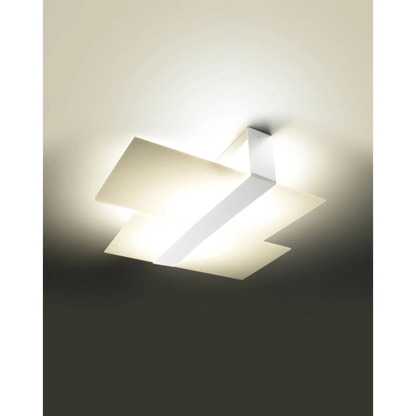 Szklana lampa sufitowa SL.1045 nowoczesny plafon biały
