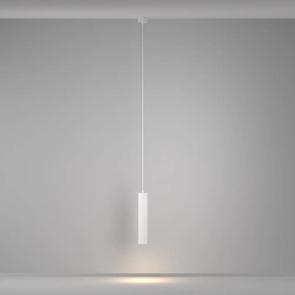 Minimalistyczna sufitowa lampa Calipso P106PL-01-GU10-W tuba biała