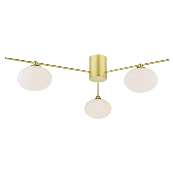 Kulista lampa sufitowa Jasper JAS5335 szklane białe złote