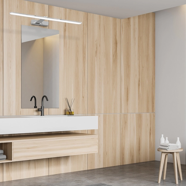 Kinkiet LAMPA ścienna SPLASH ML5614 Milagro łazienkowa OPRAWA metalowa LED 12W 4000K galeryjka IP44 chrom