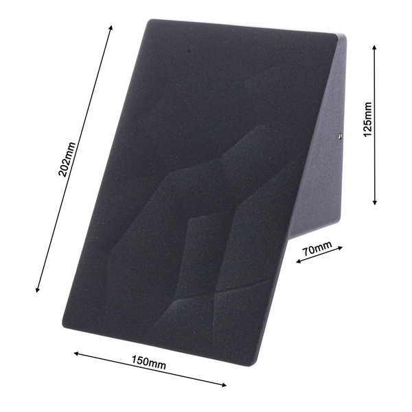 Zewnętrzna LAMPA elewacyjna CRACKS ML095 Milagro ścienna OPRAWA metalowa LED 10W 4000K do ogrodu IP44 czarna