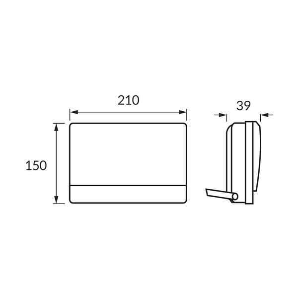 Projektor elewacyjny BRYZA 4245 Ideus LED 50W 4100K IP65 z regulacją czarny