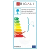 LAMPA podłogowa SANDGLASS FSG-W-E27 Abigali abażurowa OPRAWA stojąca biała