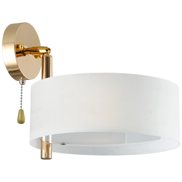 Kinkiet LAMPA ścienna DRS8006/1 TR GL Elem loftowa OPRAWA regulowana metalowa złota biała