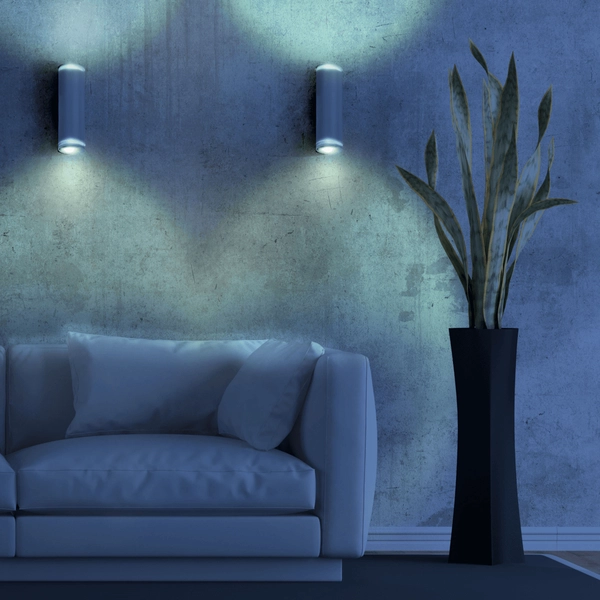 Przyścienna lampa na przedpokój PARIS 324375 góra-dół biały