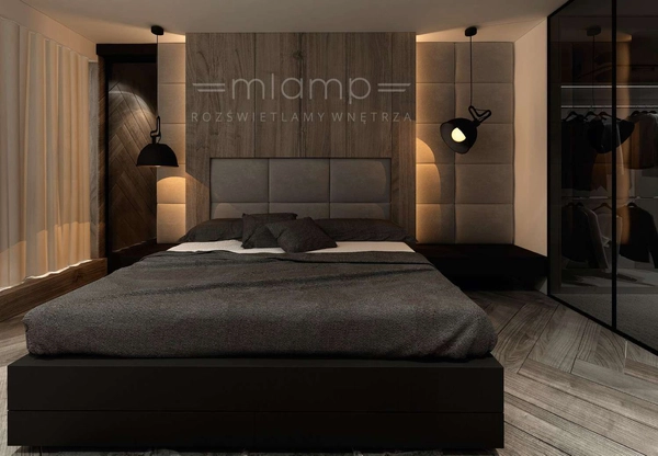 LAMPA wisząca GOBO 5591 Shilo metalowa OPRAWA zwis czarny