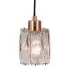 Potrójna lampa wisząca tuba Torno PND-40813-3R-HBR złoty przezroczysty
