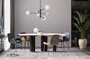 Modernistyczna lampa sufitowa DORADO LP-002/8P BK Light Prestige oprawa loftowa metalowa molekuły czarne białe