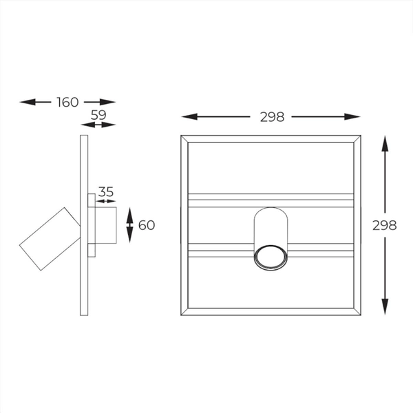 Plafon ledowy do salonu Korda C230857703 Zumaline LED 16W 3000K tuba czarna