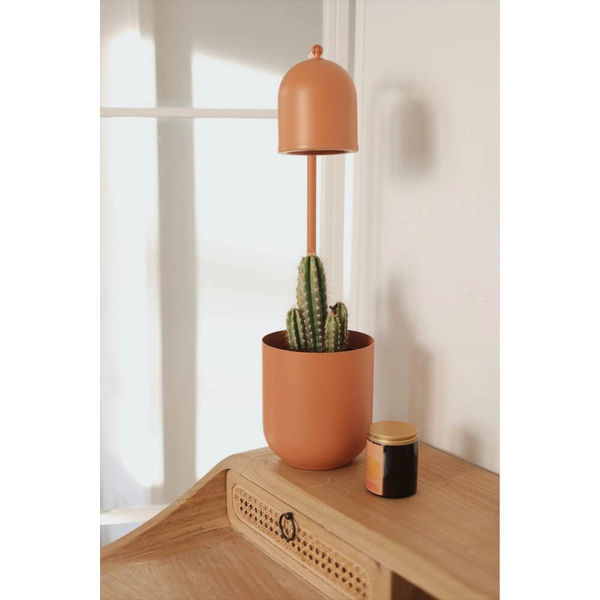 Stołowa lampa Botanica Wood 41115115 Kaspa z regulacją pomarańczowa