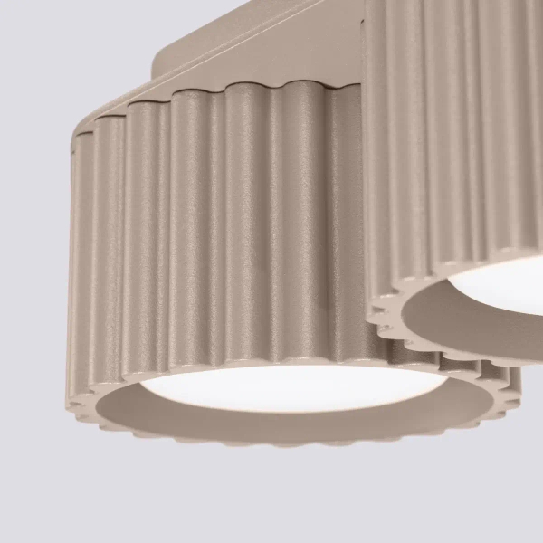 Nasufitowa lampa AURA SL.1818 podwójna ryflowana kaszmirowa