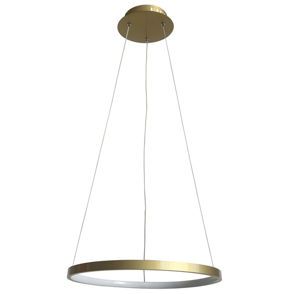 Modernistyczna lampa wisząca Lune 31-76120 ring okrąg matowe złoto