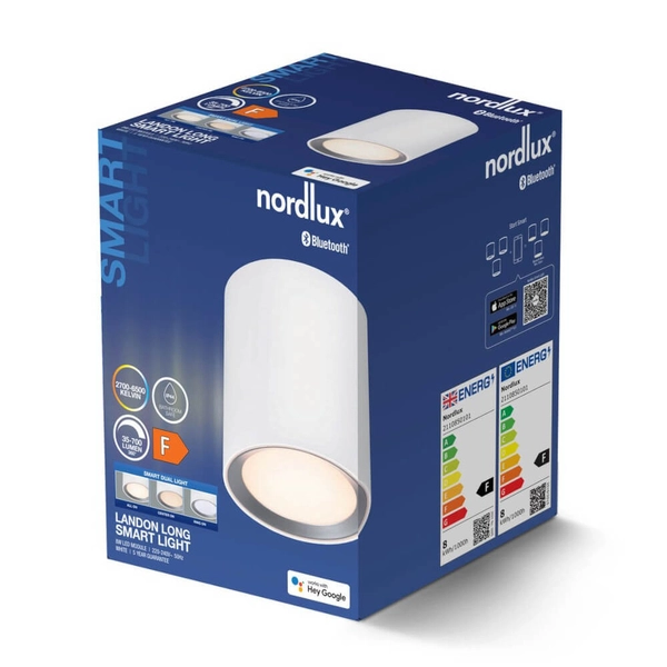 Przysufitowa lampa tuba Landon 2110850101 LED 2700-6500K IP44 biały