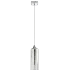 Wisząca lampa pokojowa 6754/1 8C szklana tuba chrom